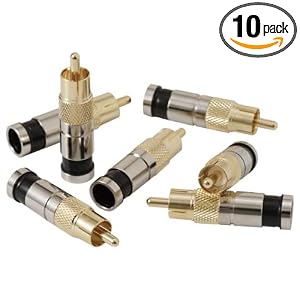 Paladin Tools 9714 Seal Tite RCA RG6 Compression Connectors for Waterproof Compression... by 