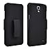 Samsung Galaxy Mega 2 Case, Black Belt Clip Holster Armor Protective Case, Defender Cover (Black) (SHELL HOLSTER COMBO) (BLACK HOLSTER SHELL COMBO)