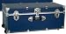 Mercury Luggage Mfg Co Solid Wheeled Trunk - Blue