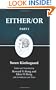 Kierkegaard's Writings, III, Part I: Either/Or. Part I
