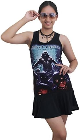 Skullangel DIY Disturbed Metal Rock Band Racerback Mini Dress