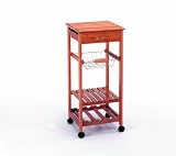 Kela 17501 K&uuml;chen-Trolley Grete Bambus