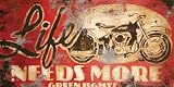 Life Needs More Green Lights by Rodney White. Size 20.00 X 40.00 Art Poster Print on Canvas
