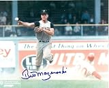 Bill Mazeroski Autographed/Hand Signed 8x10 Photo (Pittsburgh Pirates) Image 2 Turning the Double Pl