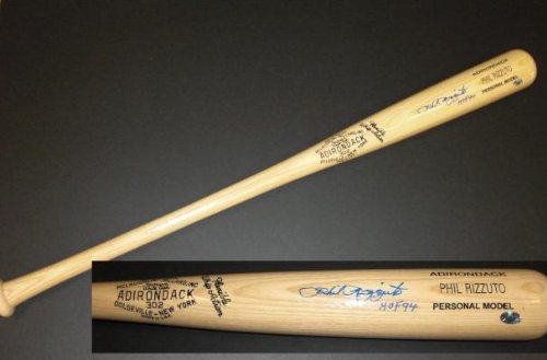 Phil Rizzuto Autographed Bat with 
