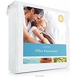 LINENSPA Zippered Encasement Waterproof, Dust Mite Proof, Bed Bug Proof Breathable Pillow Protector - King Size