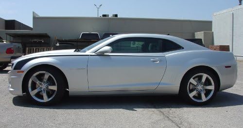 Hockey Stick Stripe Kit for 2010 2011 2012 2013 Chevrolet Camaro in GLOSS BLACK