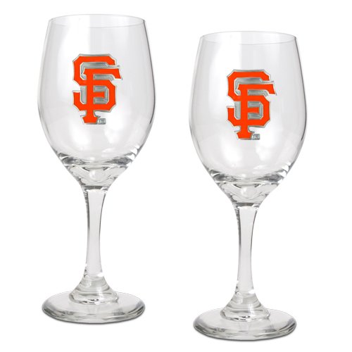 San Francisco Giants 2 Piece MLB Wine Glass Set