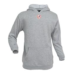 New York Yankees MLB "JV" Youth Pullover Hooded Sweatshirt For Kids (Heather)