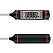 Less Like Instant Read Food Thermometer Digital Cooking Meat Thermometers with Long Probe, LCD Screen, Anti-Corrosion, Best for Grill, Food, Meat, Candy, BBQ, Milk, and Bath Water