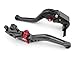 ATAC pair of Short Billet Aluminum Clutch & Brake Levers Motorcycle Set Black for Honda CBR600RR 2007 2008 2009 2010 2011 2012 (Y-688H/F-33)
