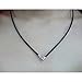 ELLITE Wide Alloy Black Rubber Cord Rope Necklace Chain(18-24 Inch) with Stainless Steel Lobster Clasp