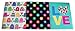 Carolina Pad Studio C Set of 3 Poly Folders ~ Happy Go Lucky (Turtle Love, Colorful Hearts of Love, Loving Heart)