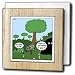 Rich Diesslin The Cartoon Old Testament - Job 28 20 Looking for Wisdom in All the Wrong Places Bible wisdom golf course mailbox ball - Tile Napkin Holders
