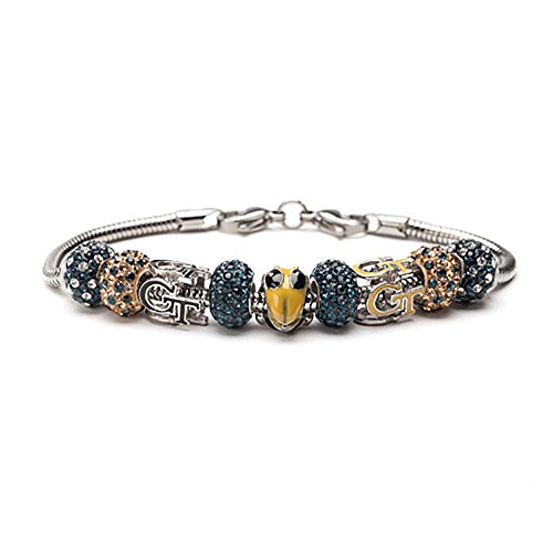 Georgia Tech Buzz Yellow Jackets Bead Charm Bracelet