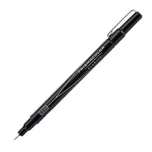 Prismacolor - .005 XtraFine Black Fine Line Marker, Water Resistant, 1-Each