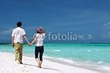 IMAGE OF Wallmonkeys Peel and Stick Wall Decals - Young Couple on the Beach - 18