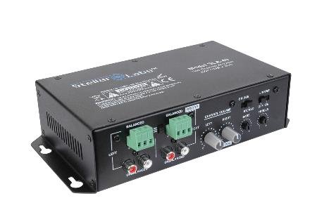 New Stellar Labs Compact 40w Stereo Amplifier With Rugged Steel Housing Switchable Limiter New Stellar Labs Compact 40w Stereo Amplifier With Rugged Steel Housing Switchable Limiter