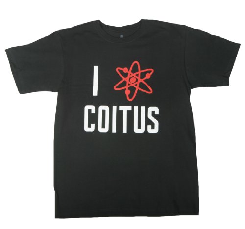 BIG BANG THEORY -- COITUS -- BLACK MENS TEE
