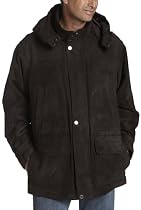 London Fog Men's Microsuede Zip Out Lined Parka