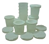 SMi NO-SPILL Paint Cups - 10 White Cups With Saftey Caps