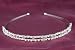Double Strand Bridal Crystal Headband Tiara Veil