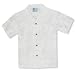 Palm Trees Boy's Hawaiian Aloha Shirt in Wedding White