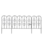 Burnished Bronze Finished Iron Montebello Garden Fencing with Gate Burnished Bronze Finished Iron Montebello Garden Fencing with Gate