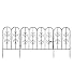 Burnished Bronze Finished Iron Montebello Garden Fencing with Gate