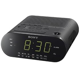 Sony ICF-C218 Automatic Time Set Clock Radio (Black)