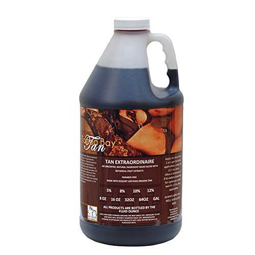 Tan Extraordinaire Natural 8% DHA Sunless Airbrush Spray Tanning Solution 64oz