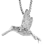 Sterling Silver Hummingbird Pendant, 5/8 in. (17mm) tall