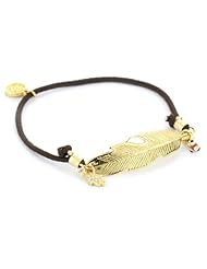 Blee Inara Brown Elastic Feather Bracelet
