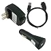 Samsung YP - S3 2in1 USB Sync and Charging Data Cable, USB Car Charger, and USB Wall / Travel Charger