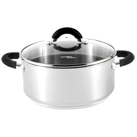 Hamilton Beach 94108 Contempo 5 Quart Covered Dutch Oven, Stainless Steel
