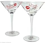 Marilyn Monroe Martini Glasses Set of Two