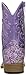 ROPER Toddler Girls Lavender Glitter Floral Square Toe Casual Boots Mid Calf - Purple