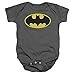 Batman Classic Logo Black Infant Baby One-Piece Romper