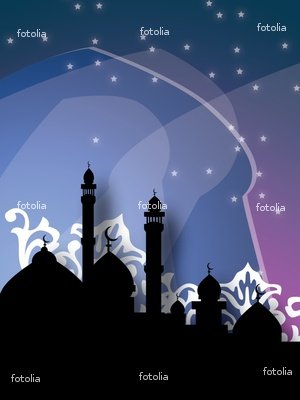 'Mosques Against Dark' Wall Decal
