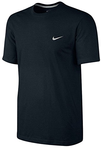 Nike Mens Classic Embroidered Swoosh T-Shirt-Black-Large