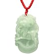 Natural Grade A Jadeite Jade Hand Carved Chinese Zodiac Amulet Pendant Necklace - Sheep