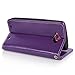 Motorola Moto Droid Turbo case, Moto Droid Turbo Flip Case, E LV Moto Droid Turbo Case Cover - Deluxe PU Leather Flip Wallet Case Cover for Motorola Moto Droid Turbo XT1254 with 1 E LV Stylus - Purple