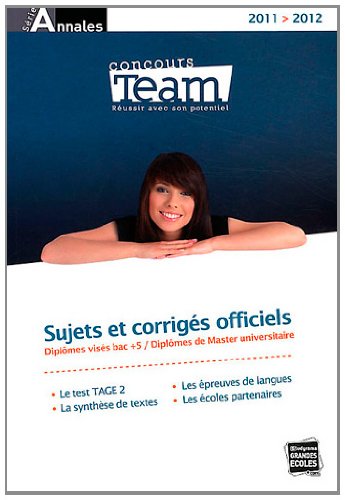 Les annales TEAM 2011/2012
