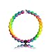 Fashion Silicone Wristband Energy Balance Rainbow for Family