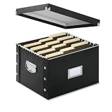 Snap-N-Store File Box, Letter/Legal Size, Glossy Black (SNS01536)