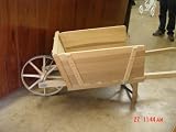 Amish Handmade Unique Country Collectible Antique 1800 Era Replica Fine Finish Poplar Wheel Barrow. (Partially Assembled) Amish Hand Crafted and Designed Wood Wheel Barrow with Removable Sides. Use in Yard for Garden Work or Fill with Flowers for Display At Your Cabine or Country Western Home. Handles and Floor Are Removed for Easy Shipping; Therefore, Some Assembly Required. Exceptional Quality. Primitive Yet Elegant. Picture