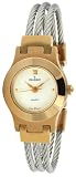 Peugeot Women's 760-4 Two-Tone Cable Cuff Watch