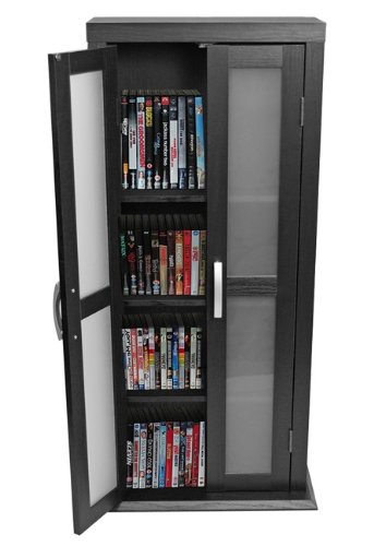 Walker Edison 41-Inch DVD Tower, Black