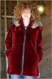 Women's Sheared Beaver Parka with Removable Hood