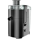 BLACK+DECKER JE2400BD 400-Watt Fruit and Vegetable Juice Extractor with Space Saving Design, Black